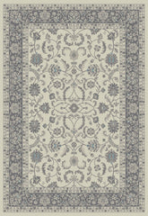 8' x 10' Ivory and Gray Oriental Area Rug